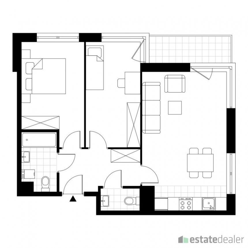 Kraków Mistrzejowice, 547 400 zł, 59.5 m2, M4 miniaturka 2