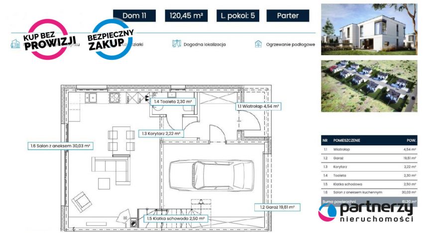 Żukowo, 949 000 zł, 120.45 m2, bliźniak miniaturka 16