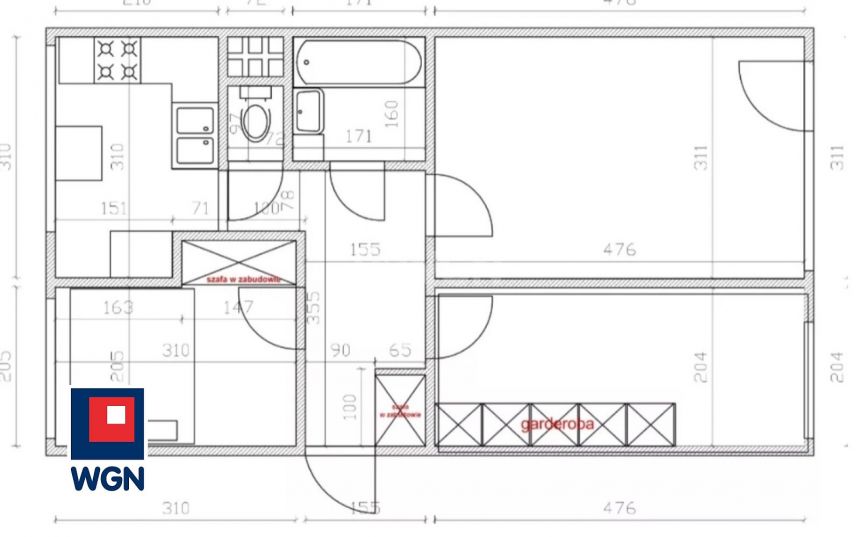 Piotrków Trybunalski, 1 500 zł, 48 m2, 3 pokojowe miniaturka 3