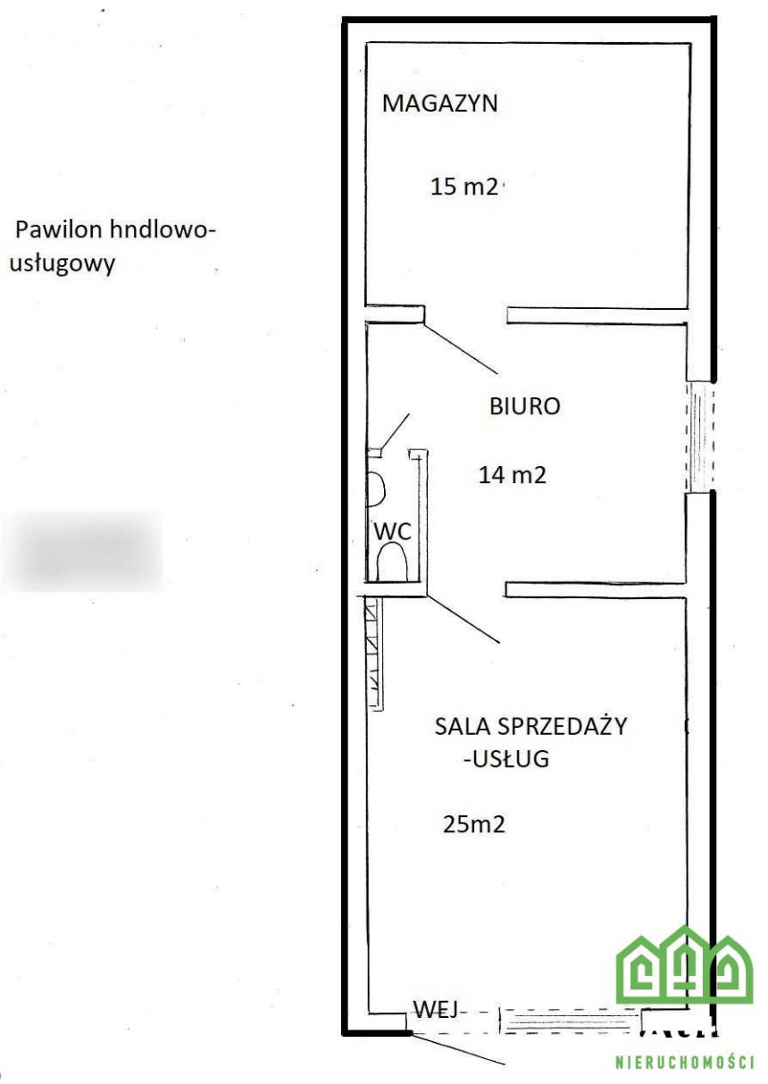 Lokal biurowo-usługowy 54m2 Babia Wieś parter miniaturka 2