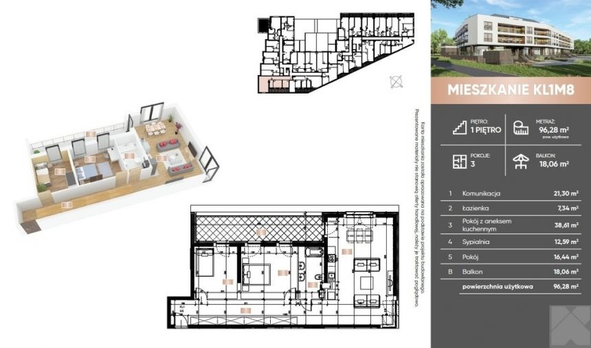 Nowa inwestycja w Skawinie, mieszkanie 96,28 m2 miniaturka 2