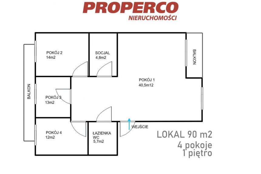 Lokal 90m2 kancelaria, gabinet - ścisłe centrum miniaturka 7