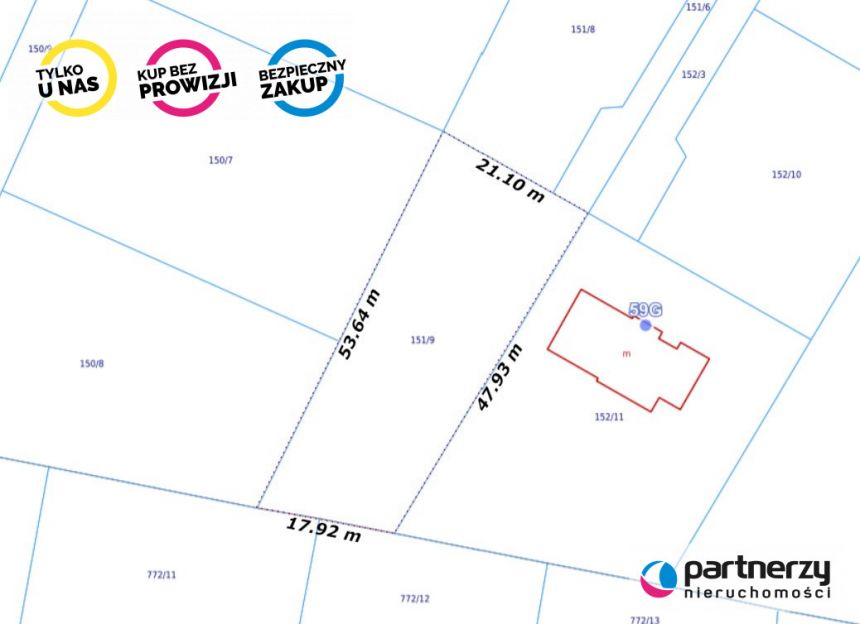 Gdańsk Osowa, 529 000 zł, 9.7 ar, droga dojazdowa utwardzona miniaturka 13