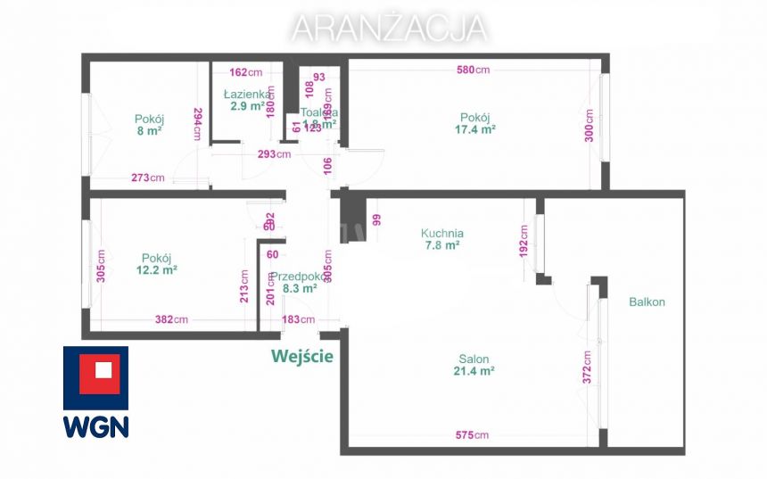 Sosnowiec Zagórze, 482 000 zł, 83.94 m2, pietro 2/5 miniaturka 11