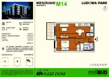 Apartament typu studio z msc.postojowy Ludowa Park