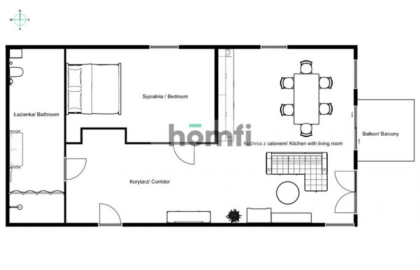 Dwa pok. balkon w nowym budynku przy Warcie miniaturka 8