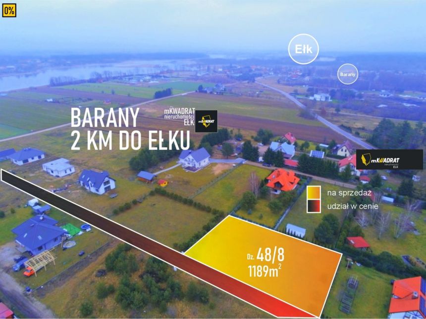 Barany, 220 000 zł, 11.89 ar, budowlana - zdjęcie 1