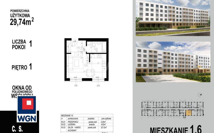 Głogów, 205 206 zł, 29.74 m2, kuchnia z oknem - zdjęcie 1