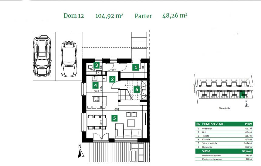 Piękny domek z ogrodem w cichej i spok.okolicy, blisko Wrocławia - Krzyżowice miniaturka 19