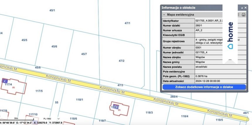 Działka budowlana 47/2 w Wiązowie – doskonała loka miniaturka 4