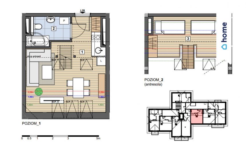 Apartament antresola basen, las, góry miniaturka 3