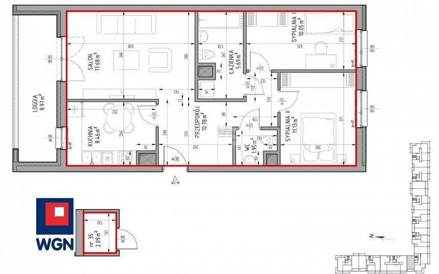 Lublin Felin, 611 382 zł, 65.74 m2, pietro 2/9 - zdjęcie 1