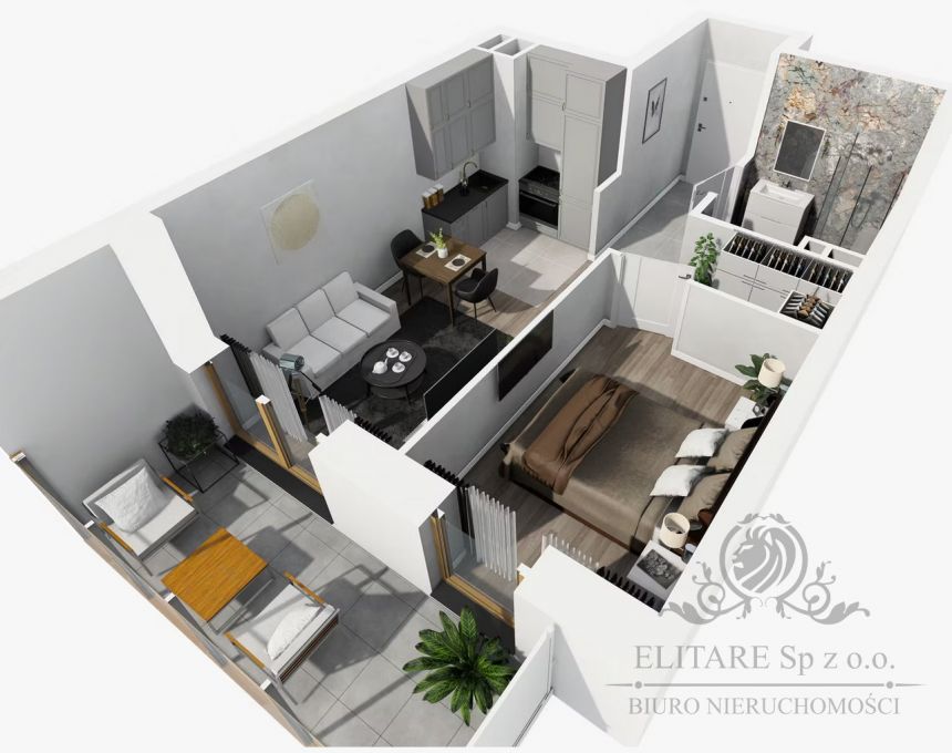 Mieszkanie 34,81m2 2 pokojowe z loggią 8,13m2/Wrocław, Kleczków miniaturka 6