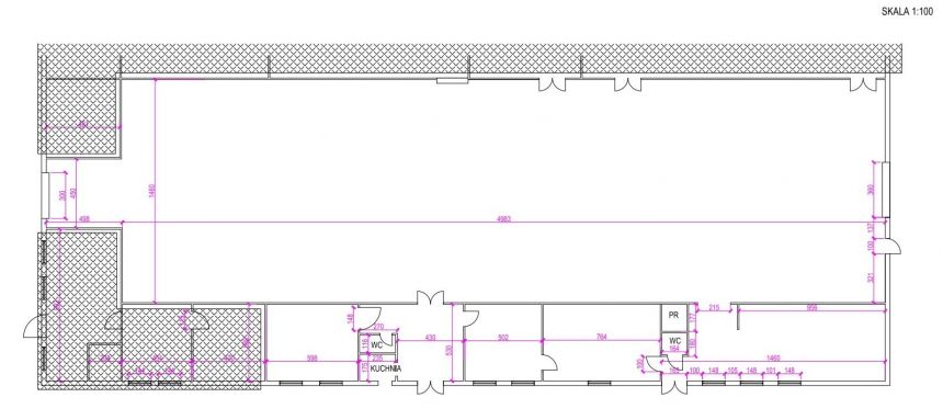 Hala około 750m2, możliwość wynajęcia biur miniaturka 3