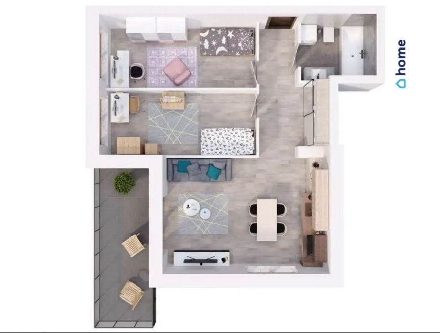 Nowoczesne mieszkanie 48 m² Osiedle Bella Dolina miniaturka 3