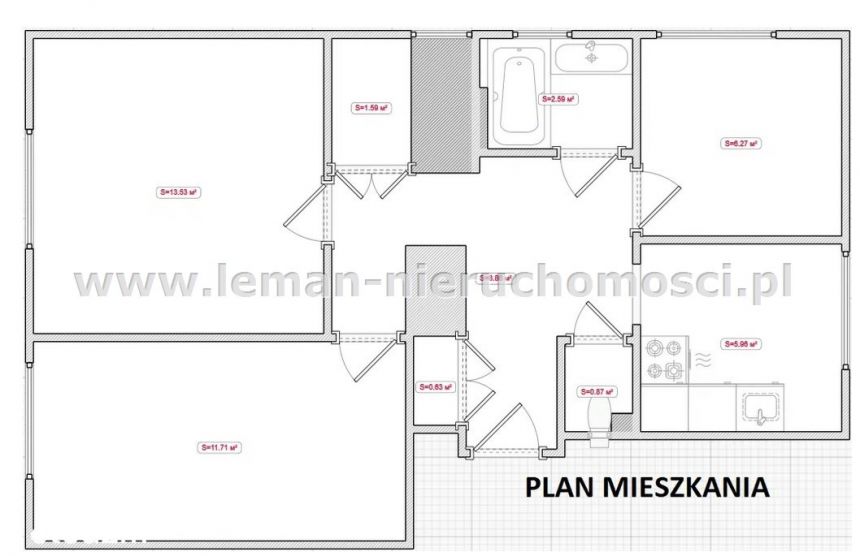 Lublin ZOR Bronowice, 495 000 zł, 51.12 m2, w bloku miniaturka 15