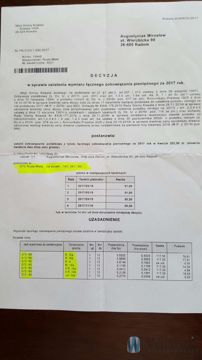 Kosów, 1 686 960 zł, 4.22 ha, droga dojazdowa utwardzona miniaturka 12