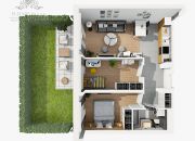 W REALIZACJI 08.2025/Mieszkanie 3pok, /60,60m2 + taras i ogrodu/ Księże Wielkie miniaturka 3