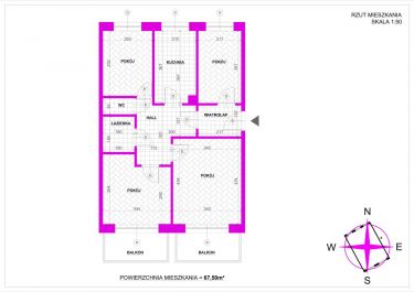 Kraków Podgórze Duchackie, 695 000 zł, 67.5 m2, z balkonem