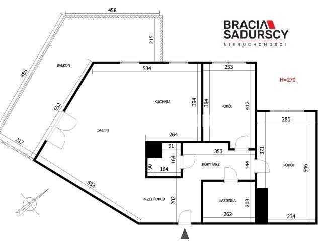 ul. Przedwiośnie | Przestronny salon | Duży balkon miniaturka 34