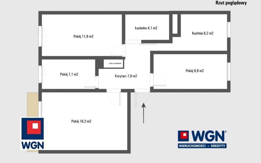 Poznań Górczyn, 520 000 zł, 62.3 m2, z balkonem miniaturka 15