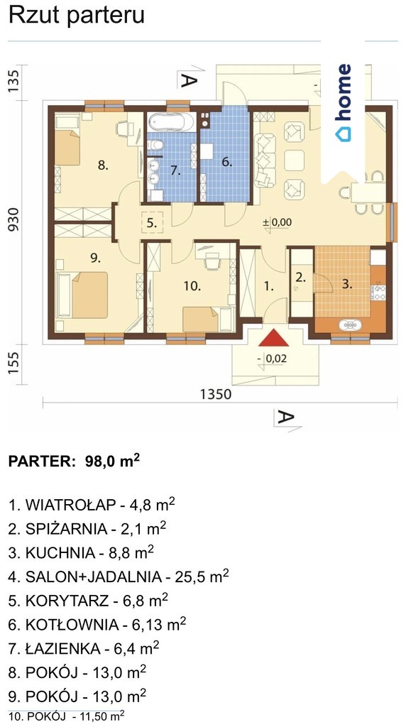 Dom 98 m2 - 4 pokoje - Wieniec - Brześć Kujawski miniaturka 9