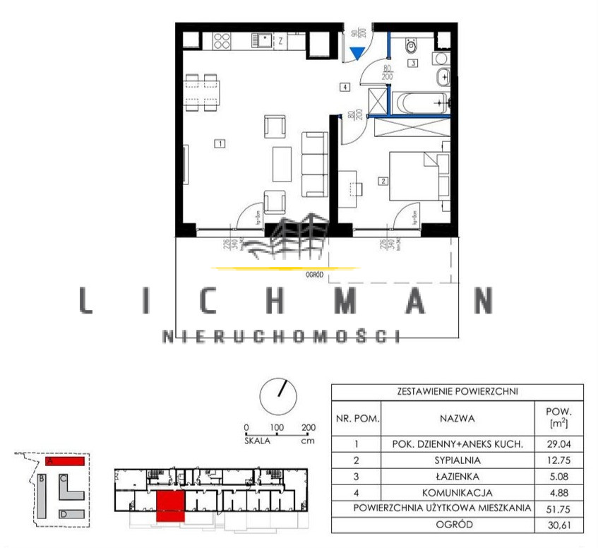 Łódź Polesie, 506 660 zł, 51.7 m2, parter/4 miniaturka 2