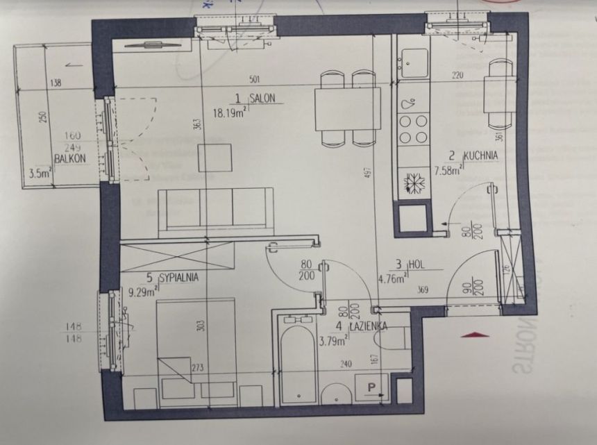 MIESZKANIE NA SPRZEDAŻ-3 POKOJE-PŁASZÓW-45M2 miniaturka 7