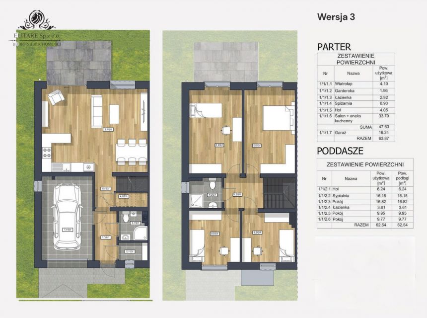 Dom 126m2 w zab. bliźniaczej - z pompą ciepła/ Miłoszyce, Jelcz Laskowice miniaturka 8