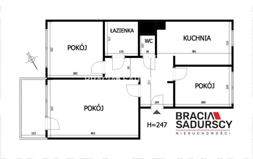 3 pok z widokiem na panoramę miasta. miniaturka 3