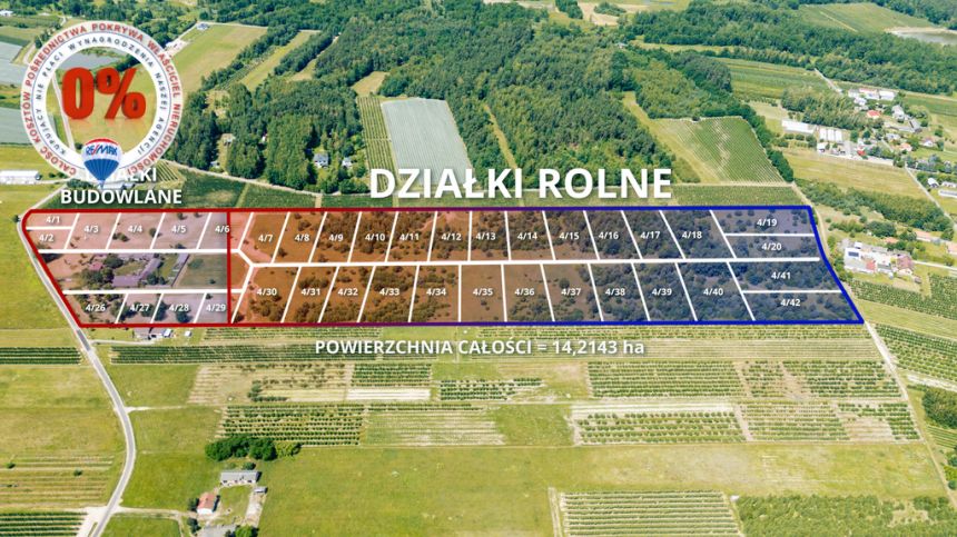 Działka rolna 4/12 Nowina - Przęsławice 3818 m2 - zdjęcie 1