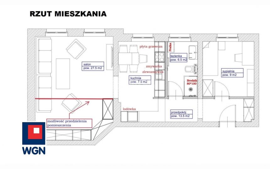 Kwidzyn, 420 000 zł, 64.01 m2, pietro 1 - zdjęcie 1