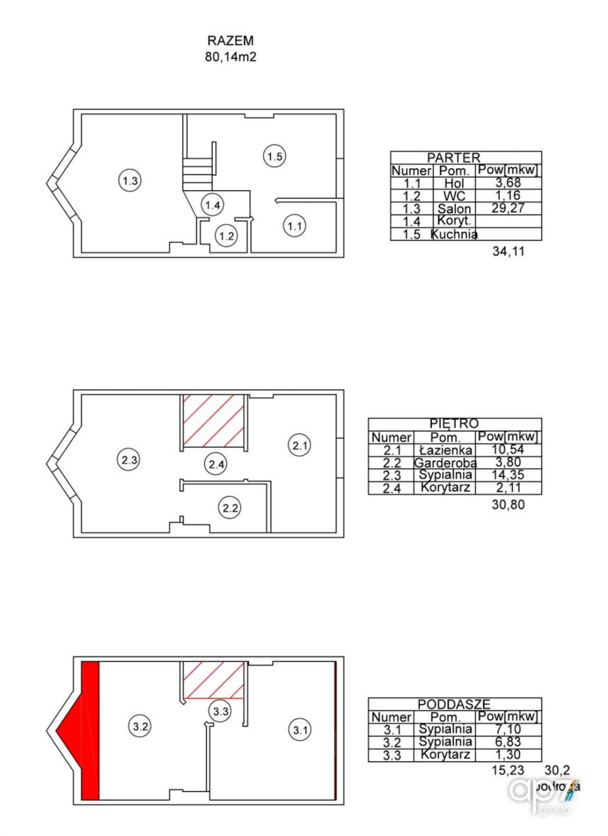 Wieliczka, 890 000 zł, 83 m2, umeblowany miniaturka 17