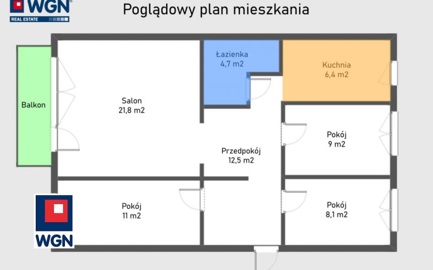 Swarzędz, 620 000 zł, 73.5 m2, z balkonem miniaturka 14