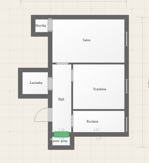 2 pokoje rozkładowe, blisko komunikacja do centrum miniaturka 1