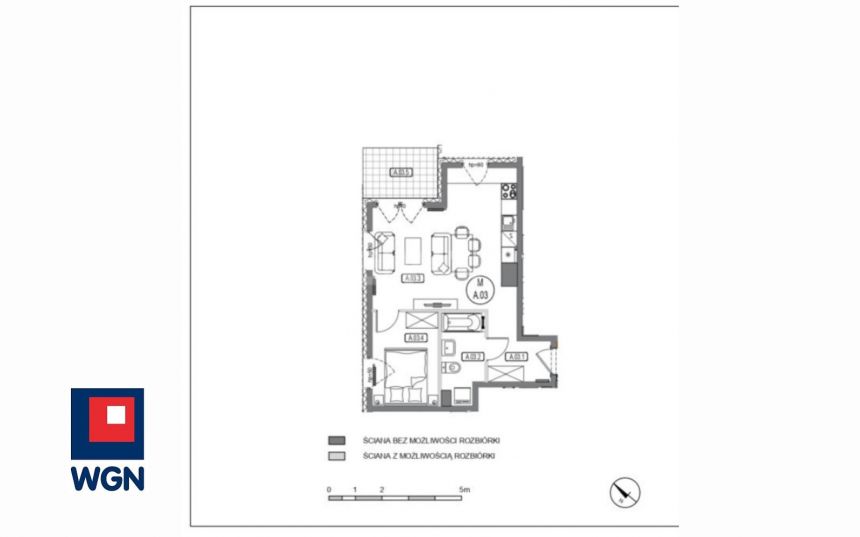 Gdańsk Aniołki, 810 000 zł, 42.87 m2, 2 pokojowe miniaturka 2