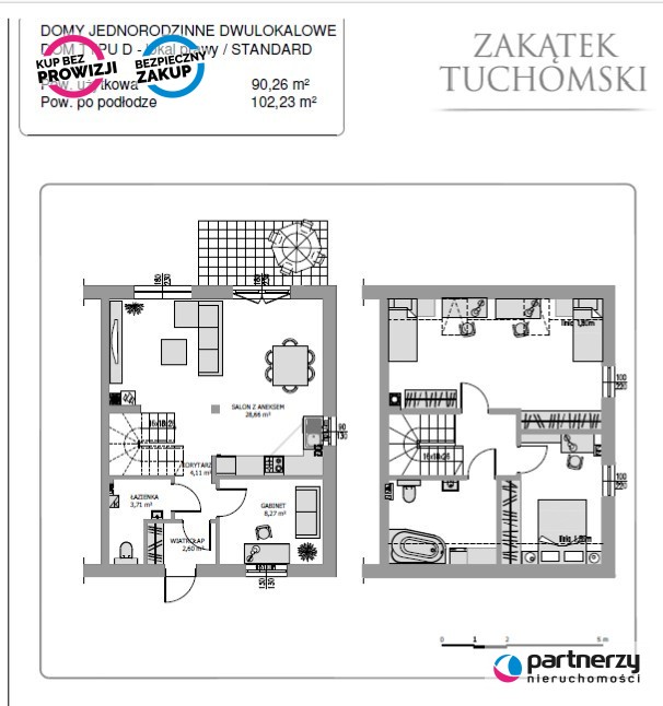 Tuchom, 655 000 zł, 90.86 m2, 4 pokoje miniaturka 6