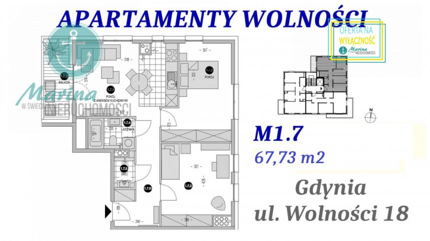 Gdynia Działki Leśne, 1 077 000 zł, 68 m2, z balkonem miniaturka 15