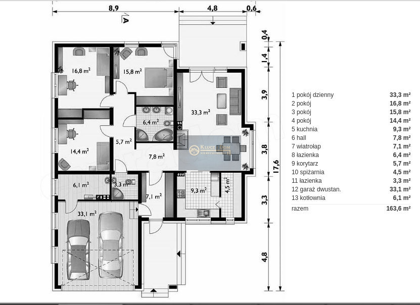 Podolszyn Nowy, 1 510 000 zł, 130 m2, ogrzewanie gazowe miniaturka 14