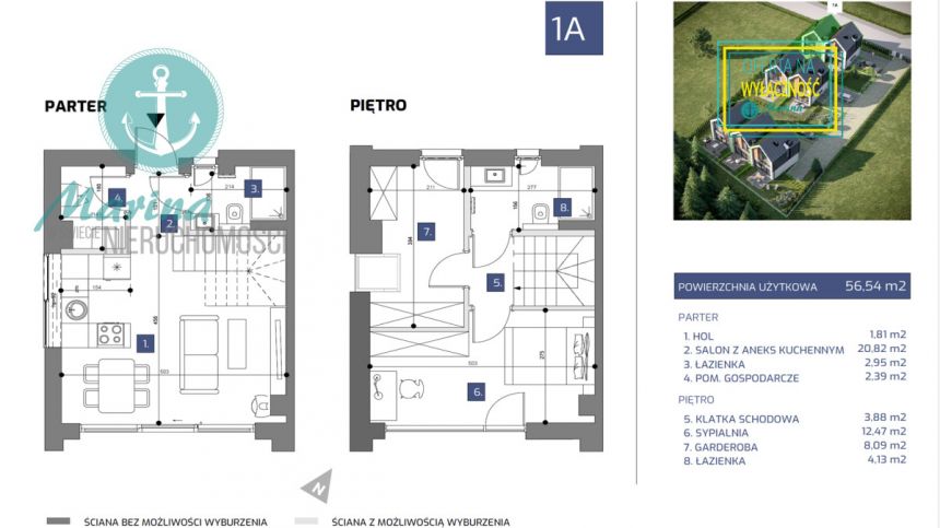 Jastrzębia Góra, 636 000 zł, 56 m2, parter, 1 miniaturka 8