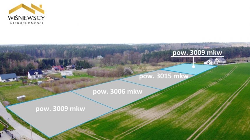 Działka budowlana w Zajezierzu, pow. 3009 mkw. - zdjęcie 1