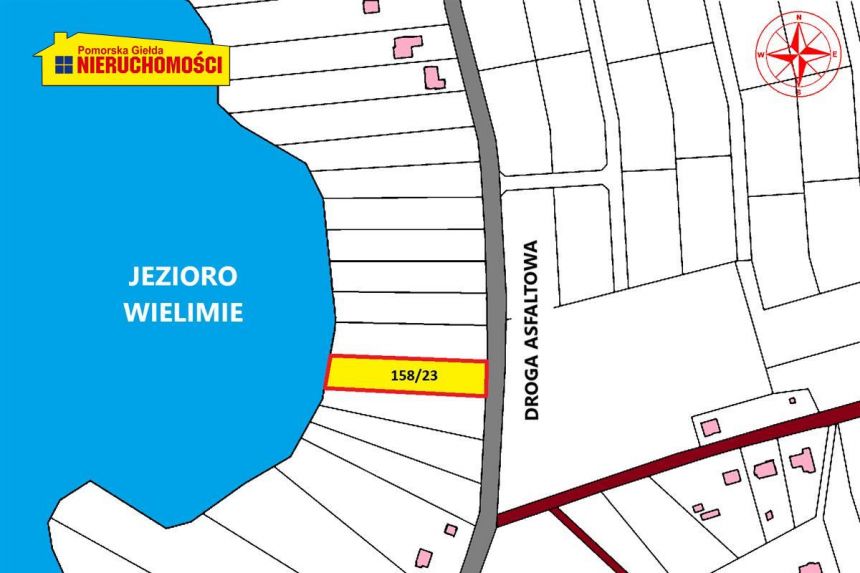 Działka budowlana z dostępem do jeziora Wielimie. miniaturka 1