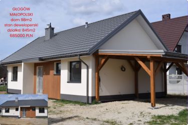 Dom 100m2 na działce 8.45a- Głogów Małopolski