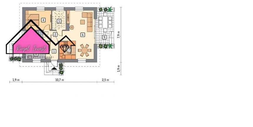 Byszewo, 315 000 zł, 83.4 m2, 2 pokoje miniaturka 8