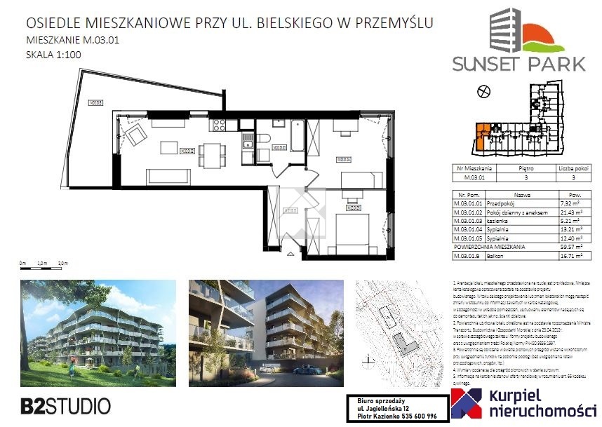 Mieszkanie na osiedlu sunset park - widokowe miniaturka 1