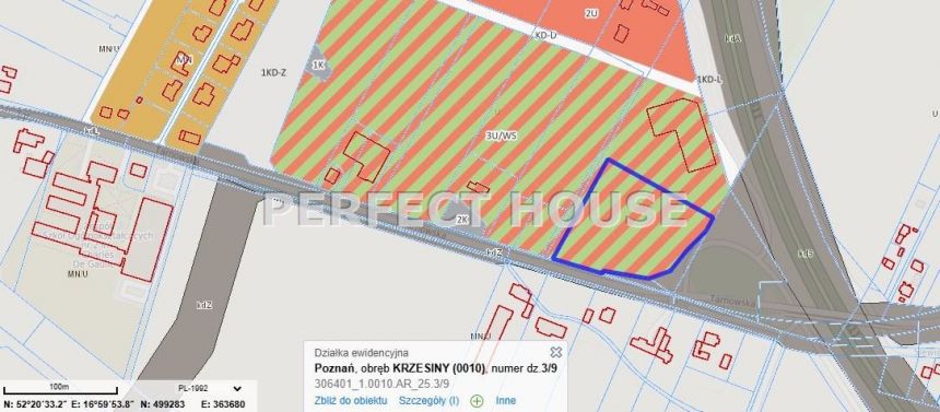 Poznań, działka usługowa, MPZP, media miniaturka 5