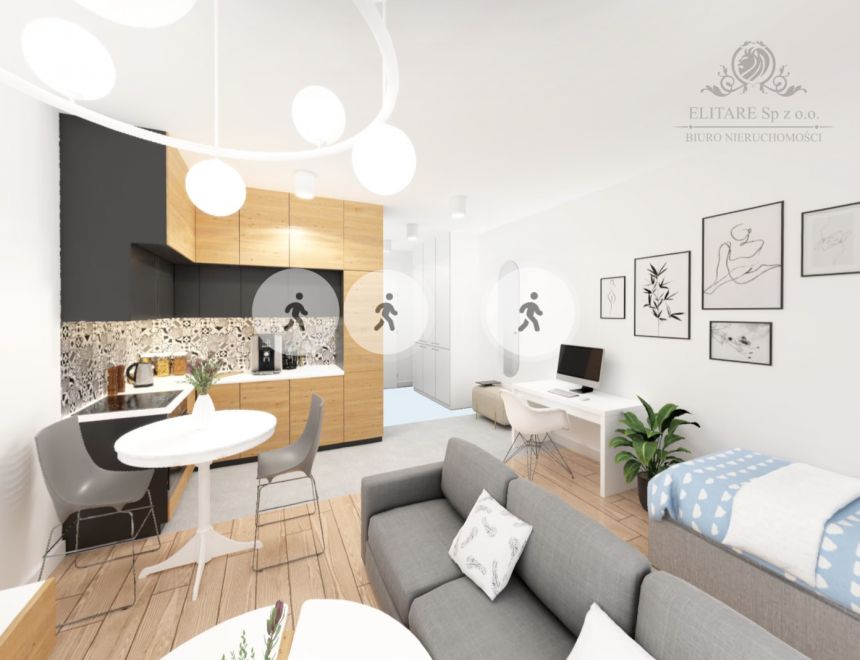 PROMOCJA!Mieszkanie 27,49m2 ,1 pok z balkonem 3,15m2. w Centrum Wrocławia miniaturka 7