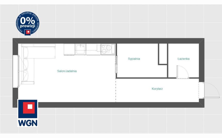Gdańsk Przymorze, 489 000 zł, 30 m2, wysoki standard miniaturka 14