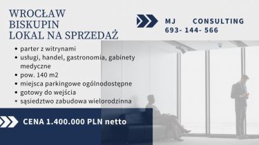 Wrocław Biskupin 1 400 000 zł 140 m2