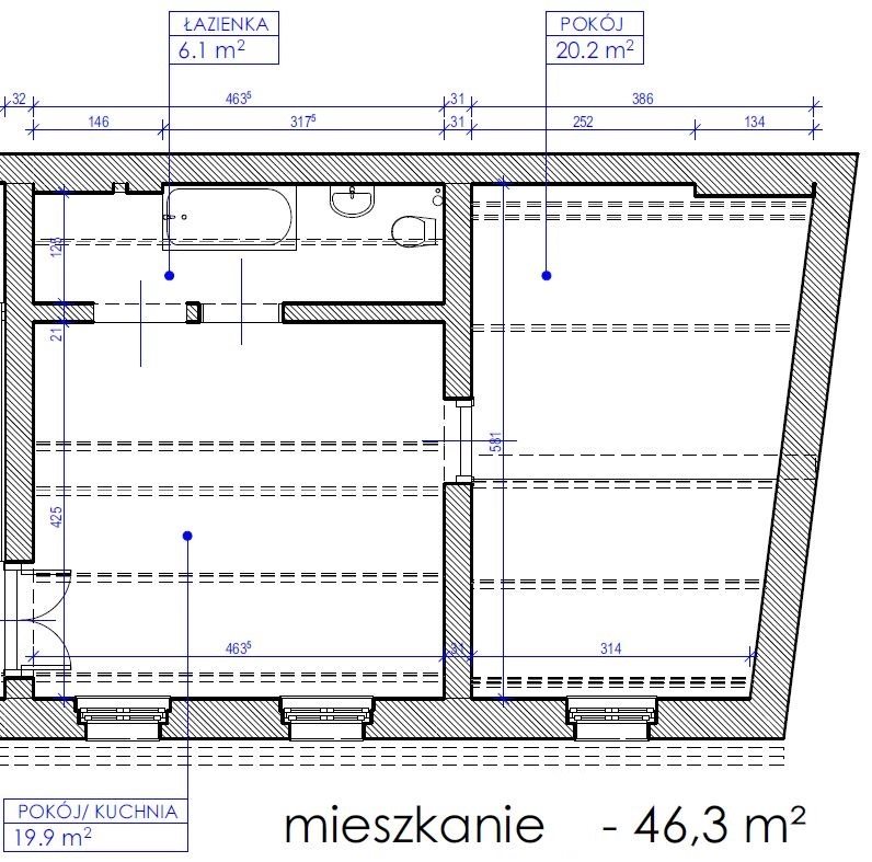 Sosnowiec Centrum Targowa 5, 2 pokoje, 1800 zł miniaturka 10
